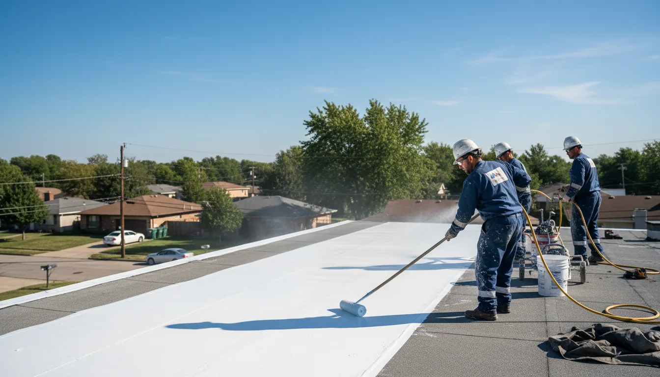 Commercial roof coating in Midway, AR near me